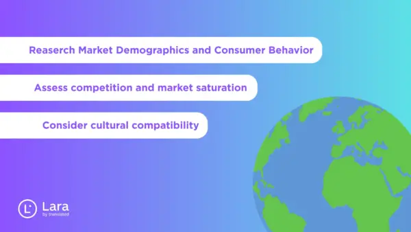Choosing the right market for your business - Lara Translate
