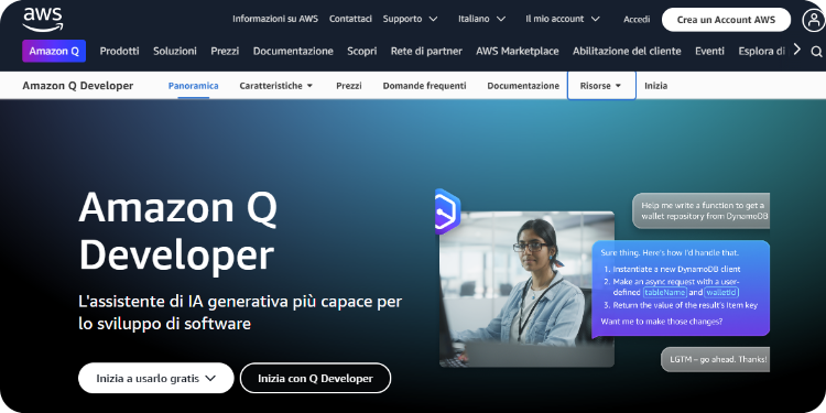 Amazon Codewhisperer - Top AI tools for developers - Lara Translate