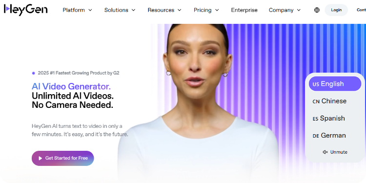 HeyGen - Top AI tools for content creators - Lara Translate