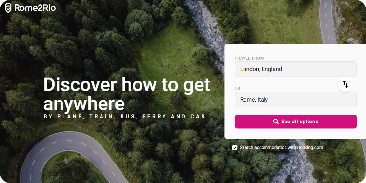 Rome2rio - Top AI tools for smart traveling - Lara Translate