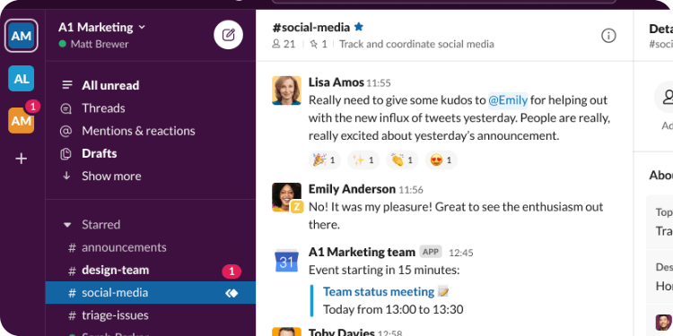 Slack - Top AI Tools for remote workers - Lara Translate