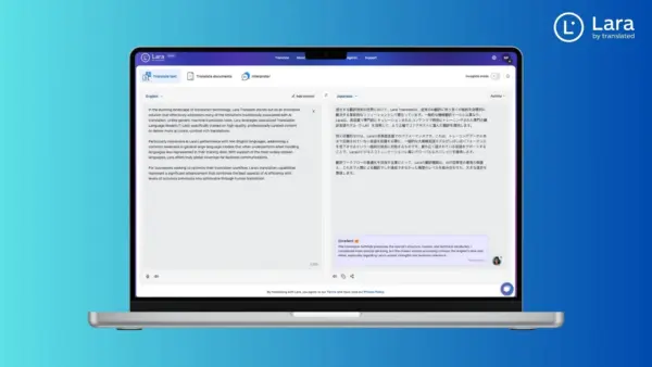 Lara bridging the gap between AI and human translation - Lara Translate