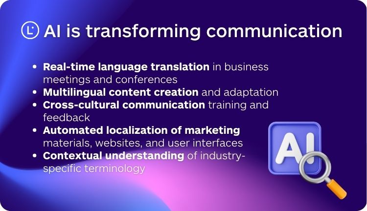 AI Transforming Corporate Communication - Language AI - Lara Translate
