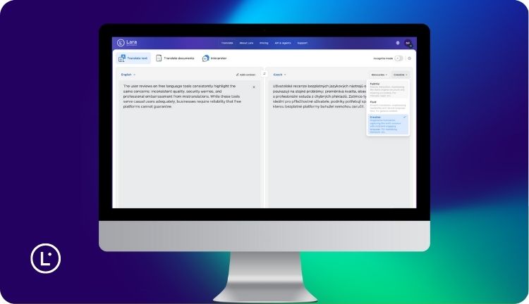 Advantages of using Lara Translate over Free translation Tools - Lara Translate