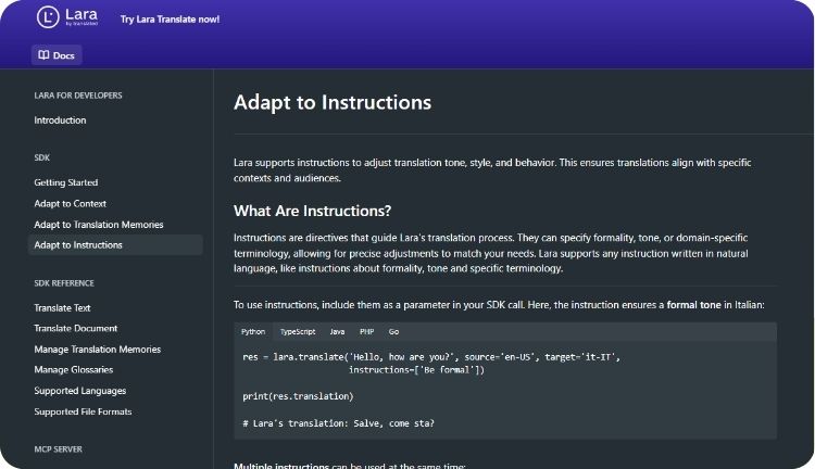 Lara Translate reviewed on Reaserach.com