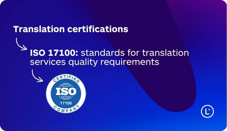 Language Certifications - Best document translation services - Lara Translate