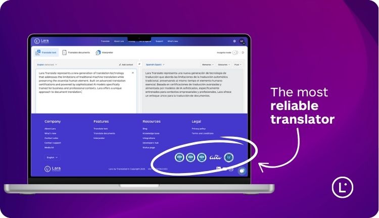 Best document translation services - Lara Translate