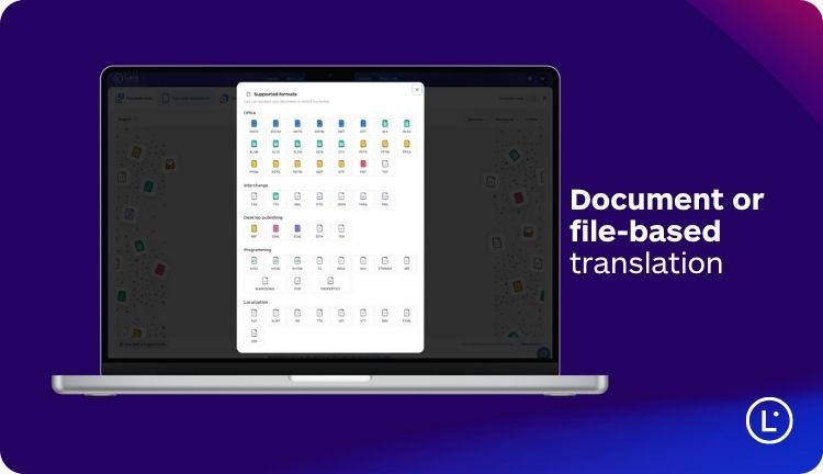 Document and File based Translation - Translate a Website into Multiple Languages - Lara Translate