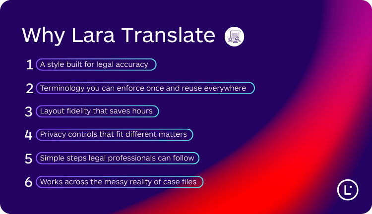 Top Tools to Translate legal documents - Lara Translate