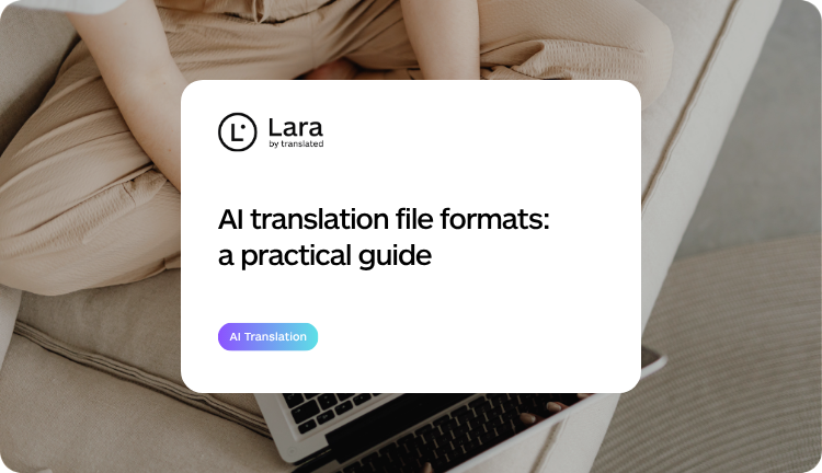 AI translation file formats - Lara Translate