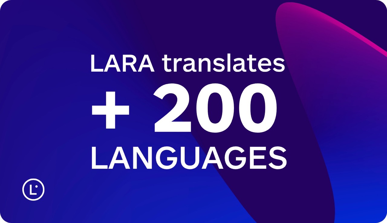 AI translation for startups - Lara Translate