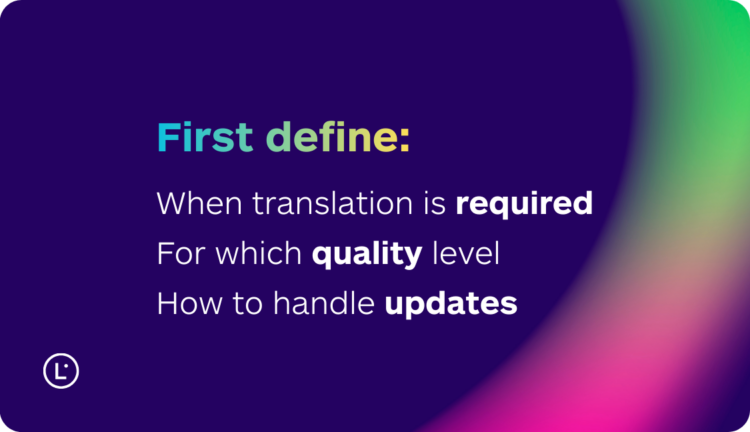 AI Document Translation for Startups -
When translation is required