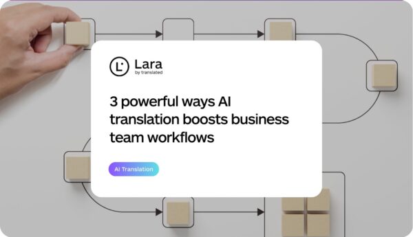 AI translation for business teams - Lara Translate