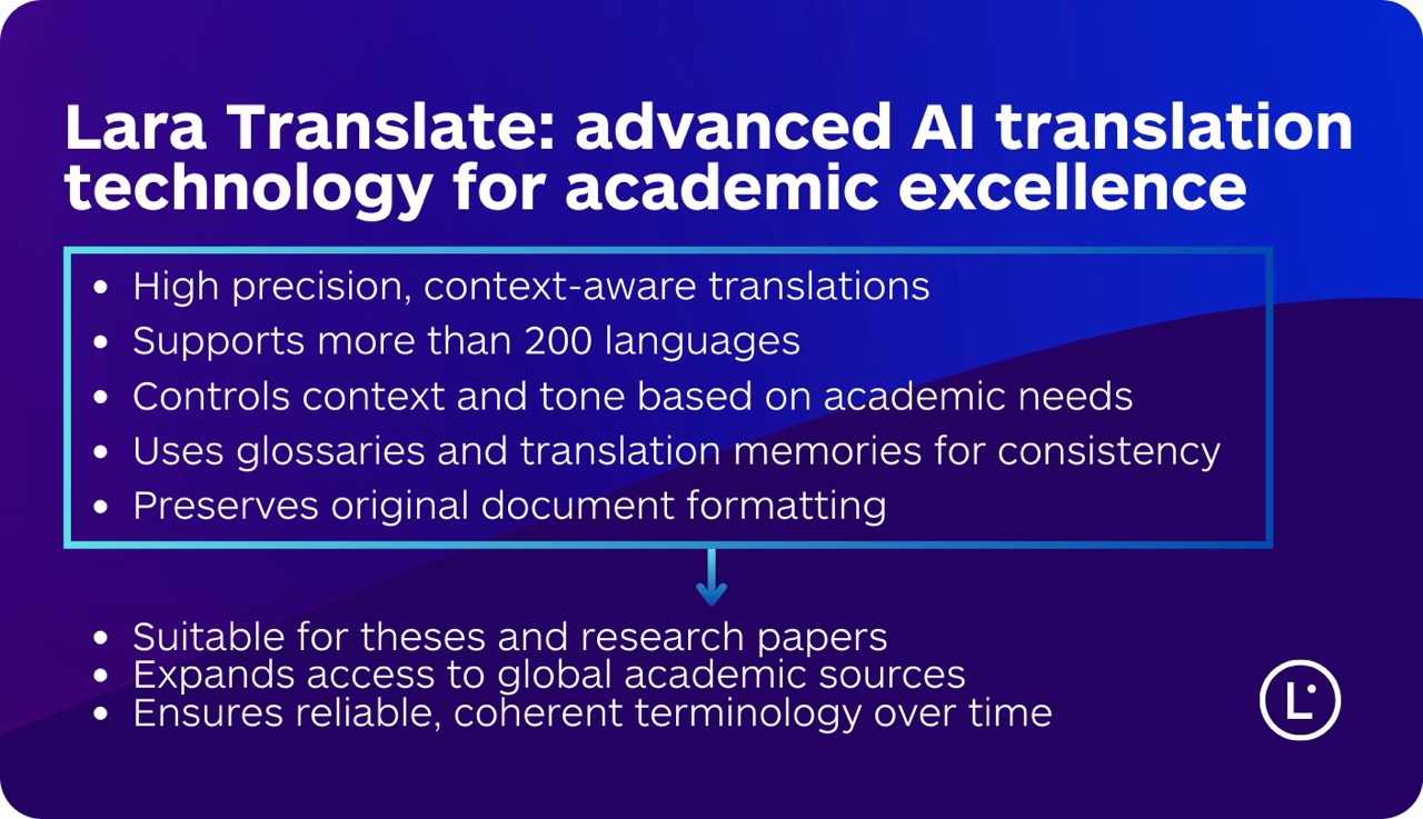 AI translation for students - Lara Translate