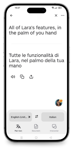 Lara Translate App - Features