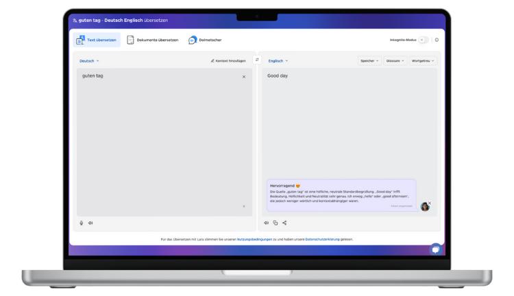 Guten Tag - Lara Translate