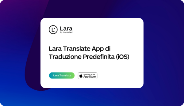 Lara Translate app predefinita su iPhone