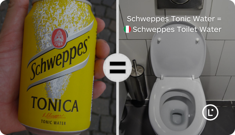 Funny Translation Mistakes in Advertising, Schweppes - Lara Translate