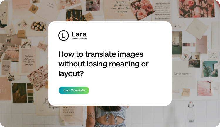 How to translate text in an image - Lara Translate