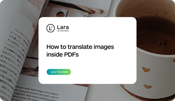 how to translate images in a PDF - Lara Translate