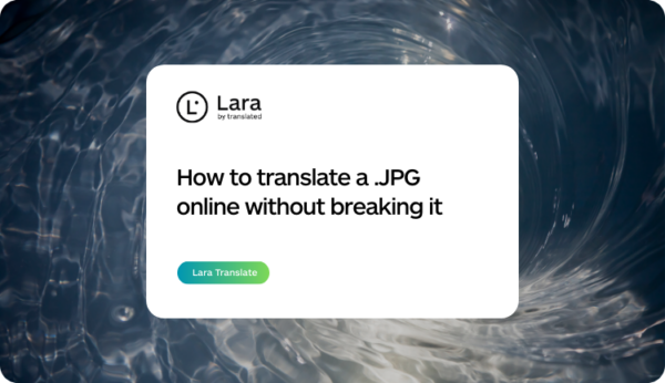 How to translate a JPG online without breaking it