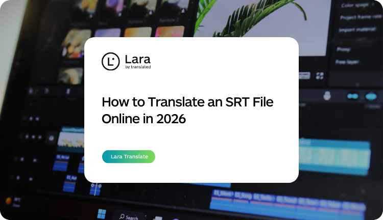 how to translate an SRT file - Lara Translate