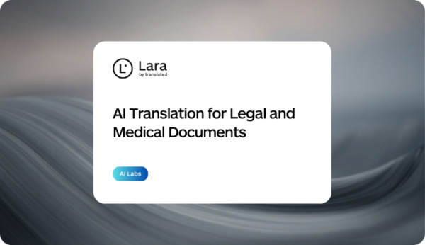 AI translation for legal and medical documents