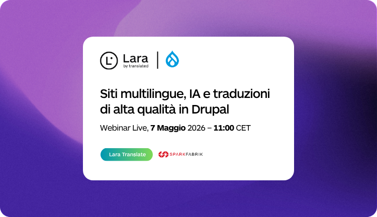 Traduzione AI Drupal con Lara Translate