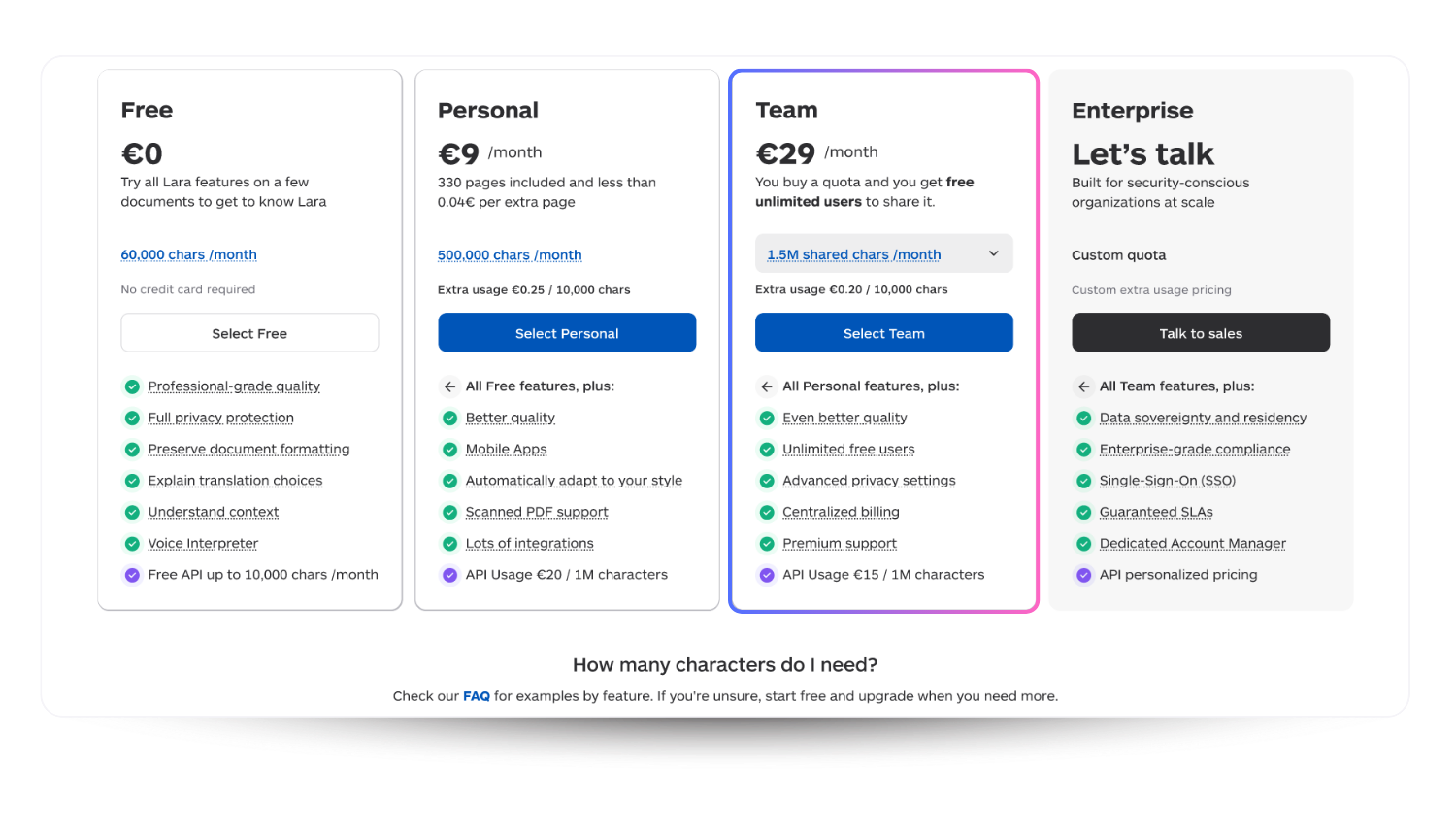Lara Translate drop seat based translation pricing, here is why