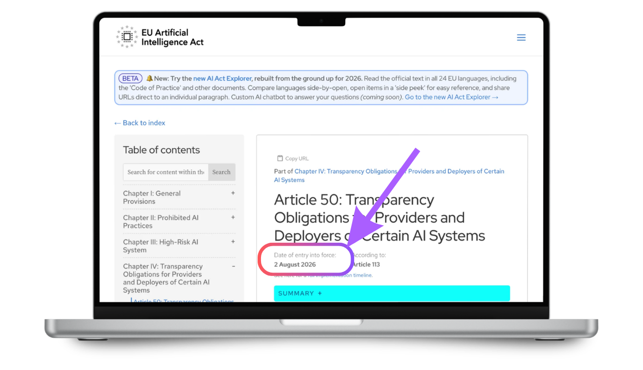 EU AI Act Article 50 and AI Translation with Lara Translate